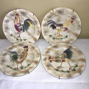 American Atelier 'Rooster' Salad/Dessert Plates set of 2